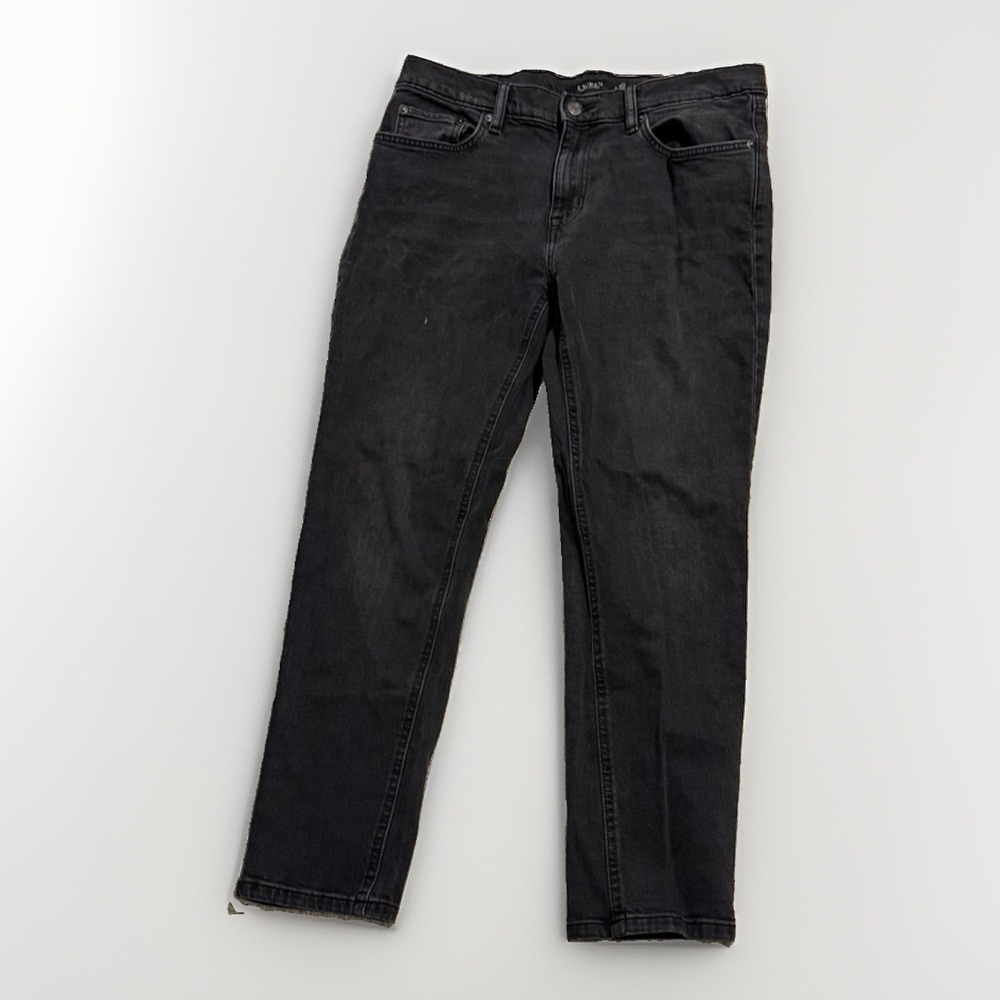 Lauren Ralph Lauren Black Straight Leg Jeans Size 8 Washed Charcoal